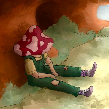 Nap under a Mushroom Hat